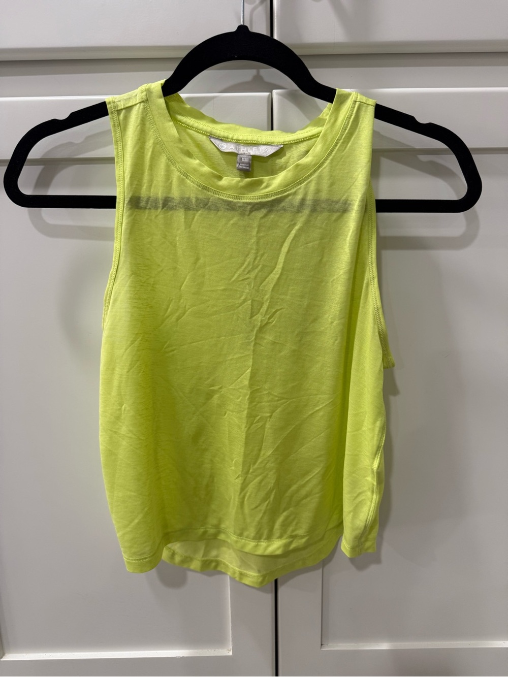 Athleta Neon Yellow Women’s Crop Tank Top